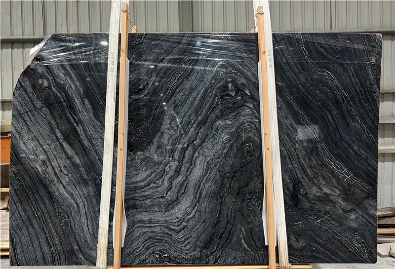 Black Forest Marble Slabs Chinese Black Color Marble