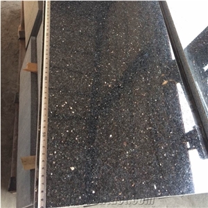 Black Galaxy Granite Slabs Luxury Hotel Floor Tiles