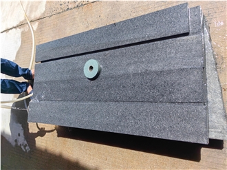 Chinese G654 Dark Grey Granite Sesame Grey Stair Steps