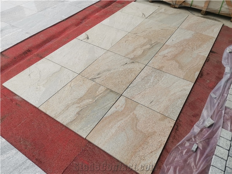 Chinese Yellow Granite Fantasy Gold Tiles