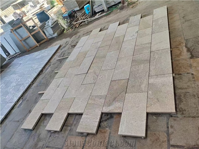 Chinese Yellow Granite Fantasy Gold Tiles