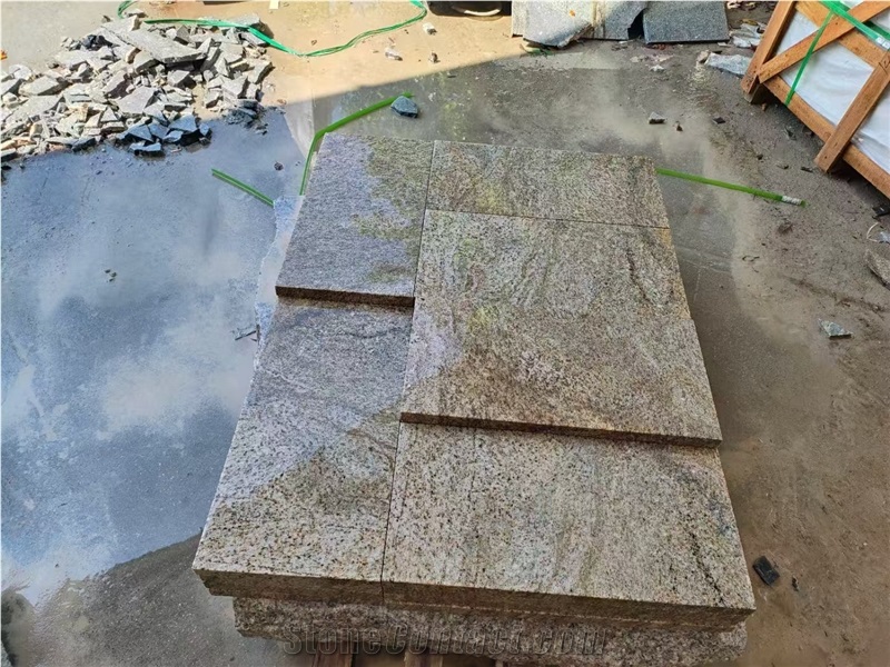 Chinese Yellow Granite Fantasy Gold Tiles