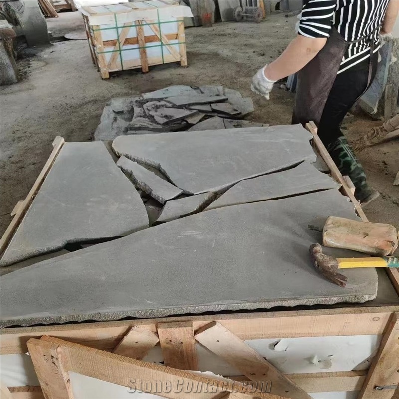 Fujian Basalt Crazy Paving 20Mm Landscaping Crazy Pavers