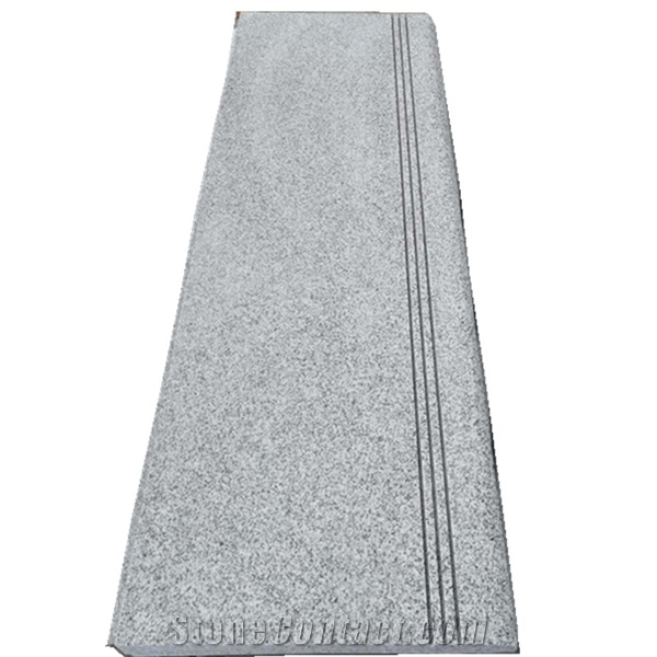G603 Panda White Non-Slip Bullnose Stone Steps Treads