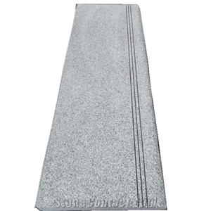 G603 Panda White Non-Slip Bullnose Stone Steps Treads