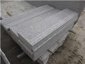 G603 Panda White Non-Slip Bullnose Stone Steps Treads