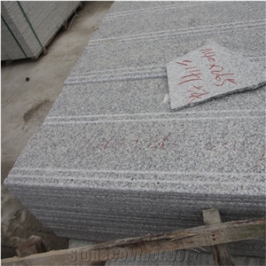 G603 Panda White Non-Slip Bullnose Stone Steps Treads
