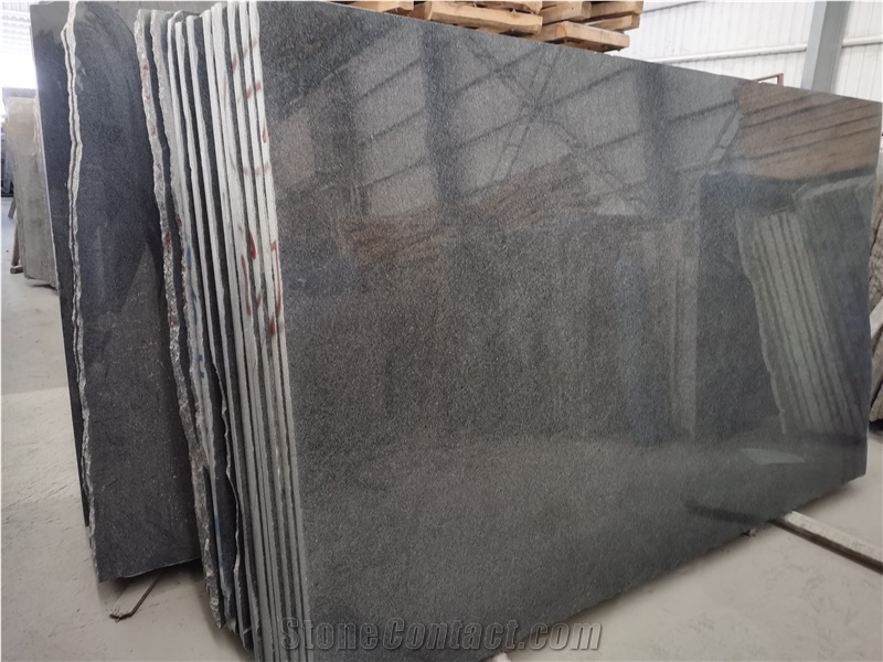 G654 Gangsaw Slabs Dark Grey Sesame Black Polished Slabs