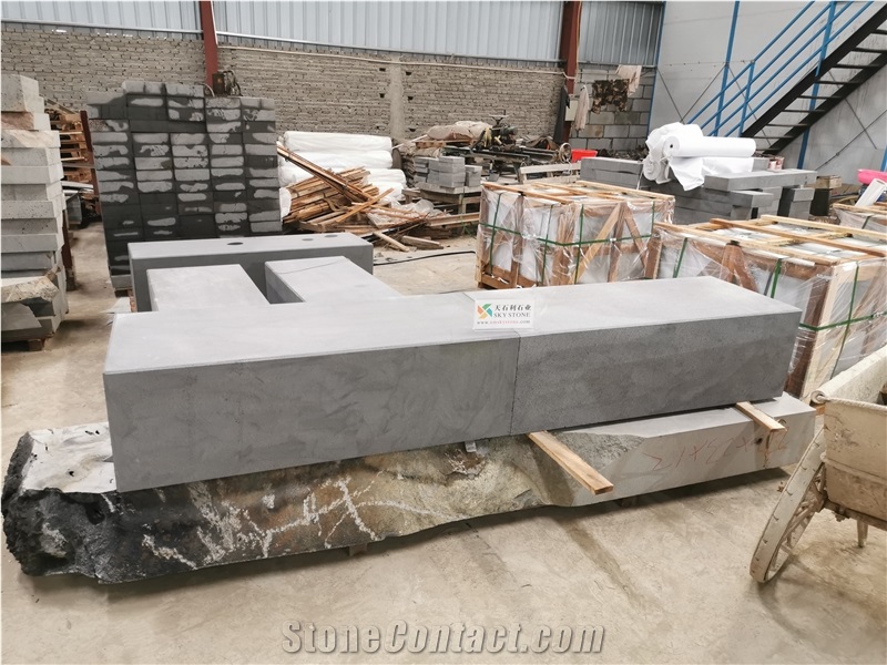Hainan Black Basalt Bench Outdoor Garden Park Bench