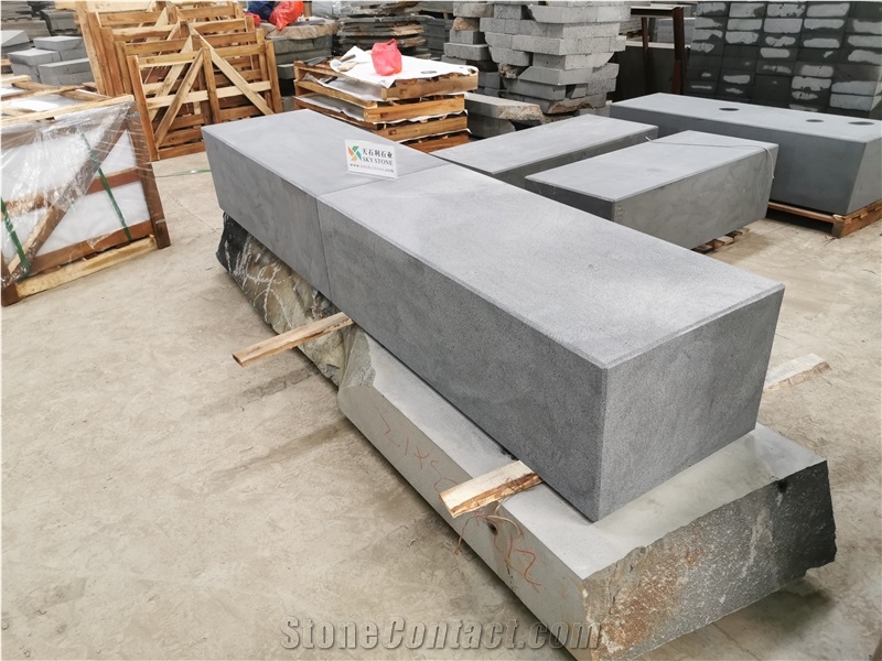 Hainan Black Basalt Bench Outdoor Garden Park Bench