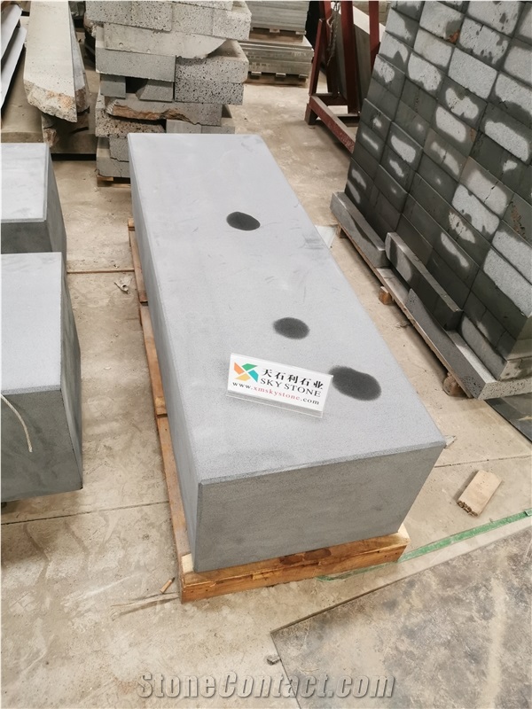 Hainan Black Basalt Bench Outdoor Garden Park Bench