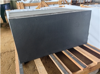 Hainan Black Basalt Tiles Honed Finished Tiles