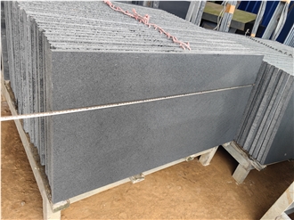 Hainan Black Basalt Tiles Honed Finished Tiles