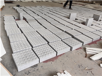 Panda White Granite Tactiles Blind Paver Sideway Pavement