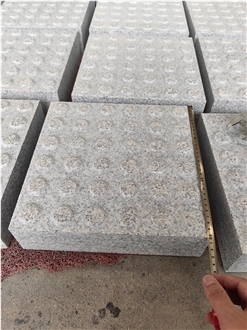 Panda White Granite Tactiles Blind Paver Sideway Pavement