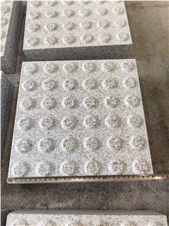 Panda White Granite Tactiles Blind Paver Sideway Pavement