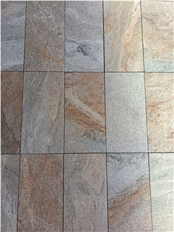 Sahara Granite Fantasy Gold Tiles Flamed