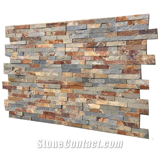 China Rusty Slate Culture Stone Ledgestone Cladding