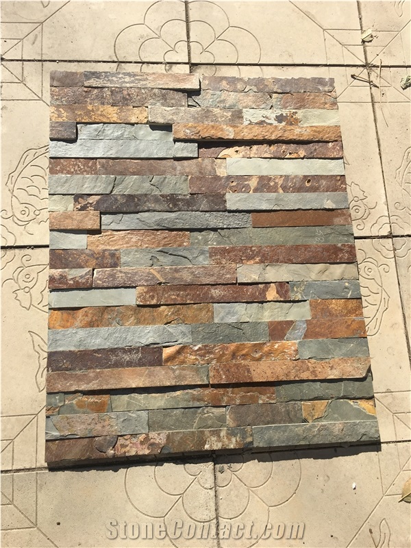 China Rusty Slate Culture Stone Ledgestone Cladding