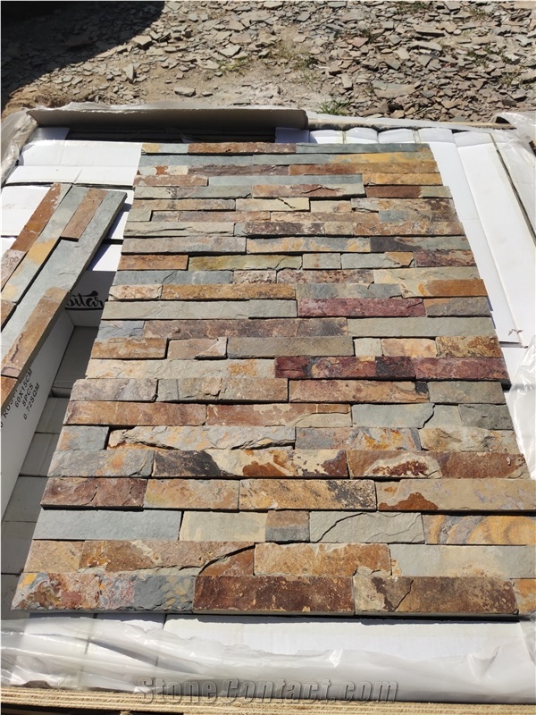 China Rusty Slate Culture Stone Ledgestone Cladding
