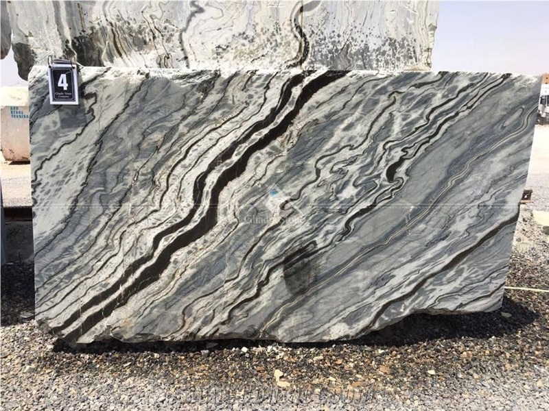 Silver Stream Zebra Marble Blocks