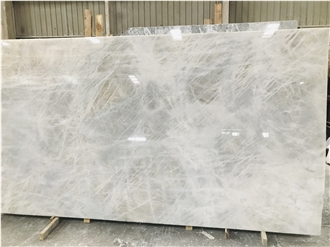 Polished Cristallo White Quartize Slabs