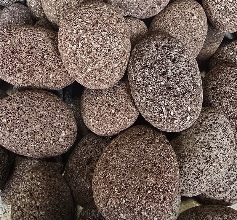 Natural Beach Pebbles Collected From Ocean Of Borneo Island