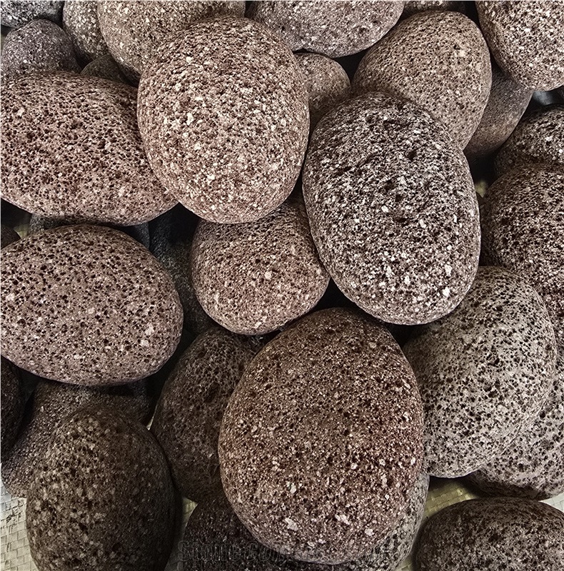 Red Lava Rock  Pebble Stone
