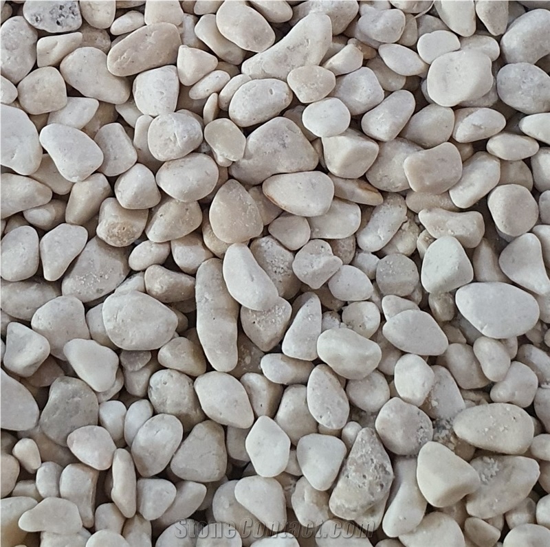 White Gravel Beach Pebble For Flooring
