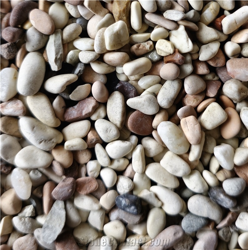 White Gravel Beach Pebble For Flooring