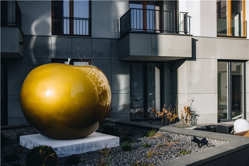 Grey Mecina Sandstone Exterior Wall Project