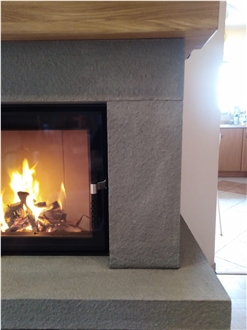 Sielec Sandstone Fireplace Surround And Ledge Wall Cladding