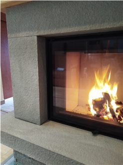 Sielec Sandstone Fireplace Surround And Ledge Wall Cladding