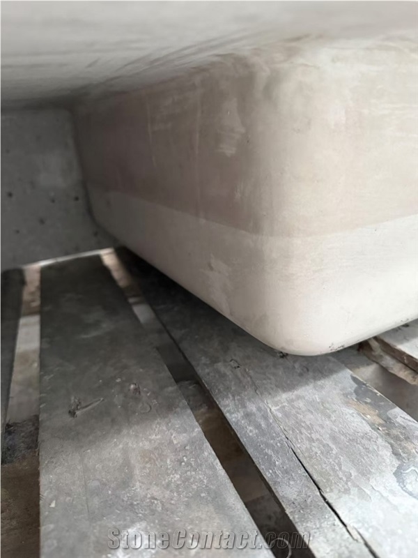 Terrazzo Grey Artificial Stone Bathroom Sink