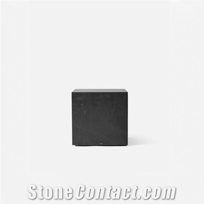 Black Marquina Side Table Plinth