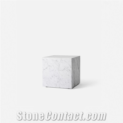 Black Marquina Side Table Plinth