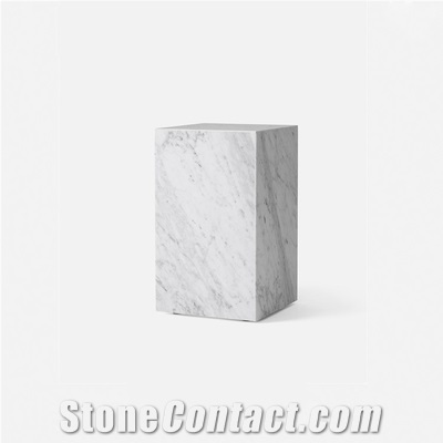 Black Marquina Side Table Plinth