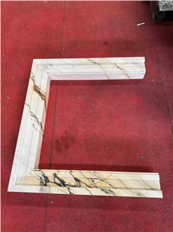 Calacatta Paonazzo Marble Fireplace Mantel