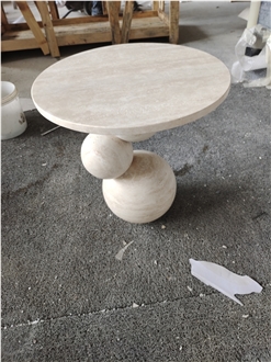 Customized Beige Travertine Size Table