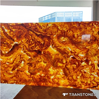 Luxury Polished Translucent Alabaster Bar Tops