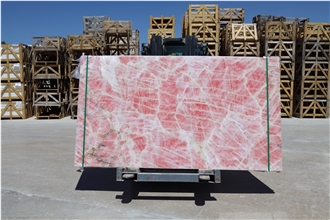 Pink Ice Onyx Slabs