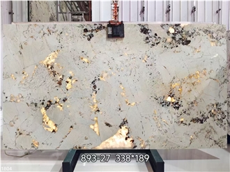 Alpine Granite Slabs Bianco Infinity White Wall Background