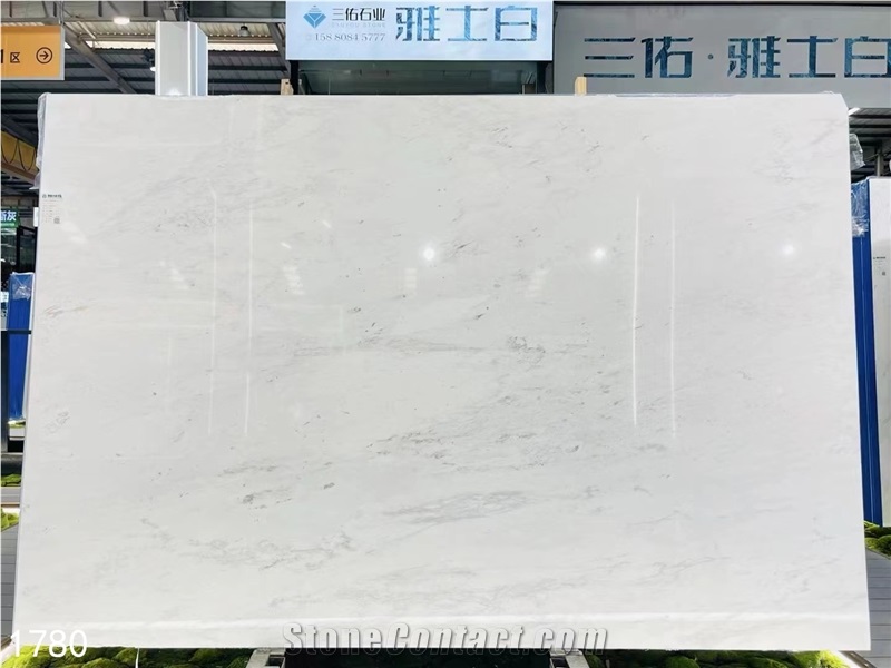 Ariston Marble Slabs Galaxy Classico White Stone Floor Use