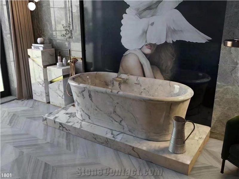 Caribbean Island Marble Slabs Dover Oyster White Stone Tile