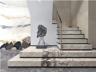 Caribbean Island Marble Slabs Dover Oyster White Stone Tile