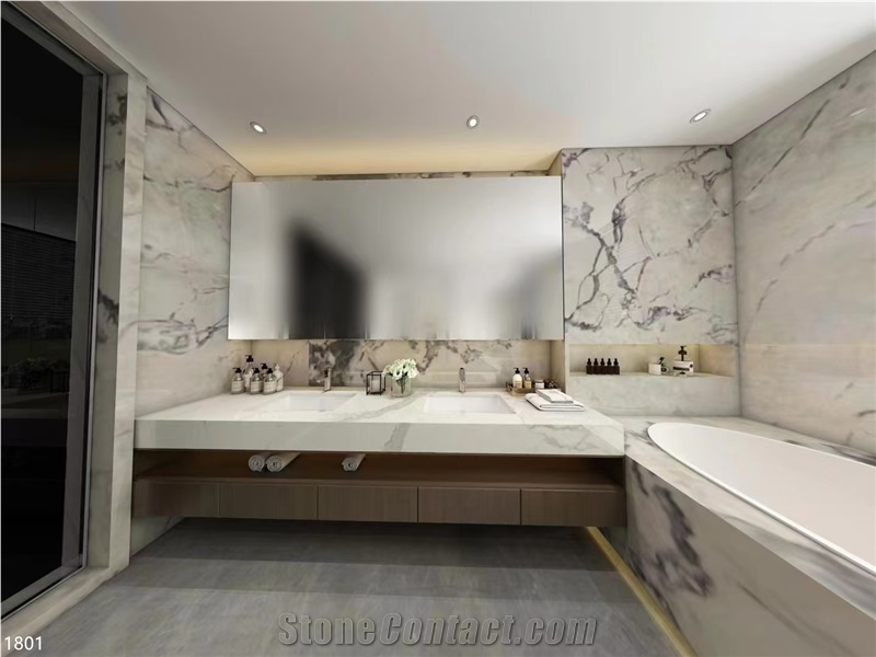 Caribbean Island Marble Slabs Dover Oyster White Stone Tile