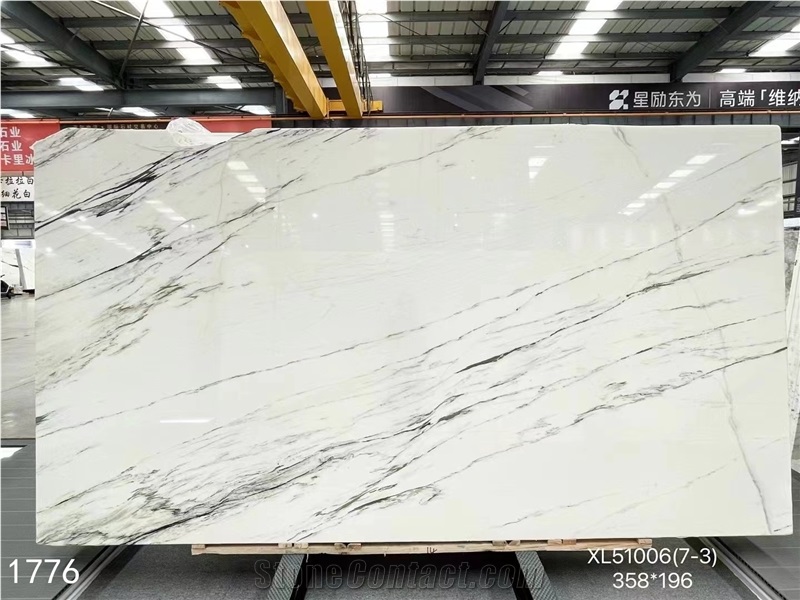Dior White Marble Slabs White Ornamental Stone Interior Use