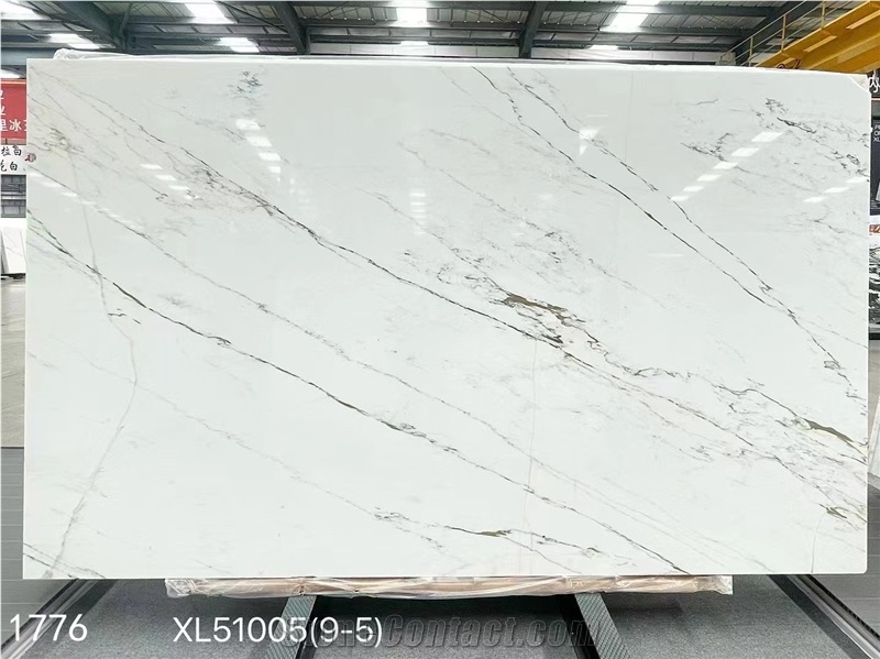 Dior White Marble Slabs White Ornamental Stone Interior Use