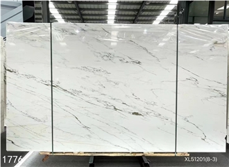 Dior White Marble Slabs White Ornamental Stone Interior Use
