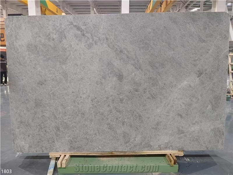 Dora Ash Cloud Marble Slabs Ice Silver Spider Tile